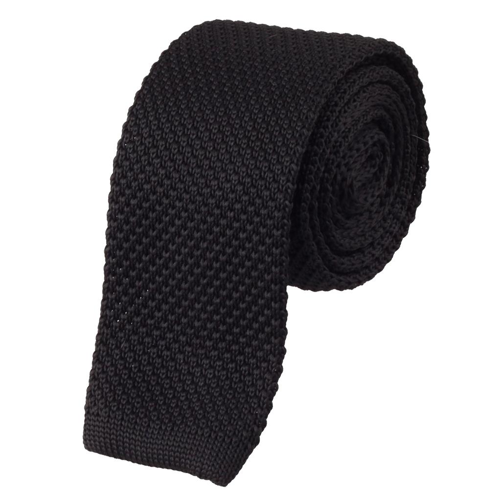 Luxury Men's Plain Woven Tie Necktie Solid Men Knitted Casual Formal Long