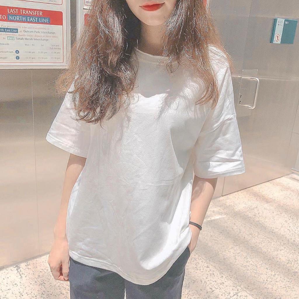 Áo thun trơn UNISEX TAY LỠ CỰC RẺ