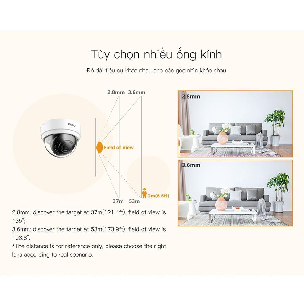 Camera Wifi Imou D42P bán cầu độ nét full HD, lắp Ngoài Trời chống nước, hồng ngoại ban đêm nhìn rõ nét - Hàng Chính Hãng