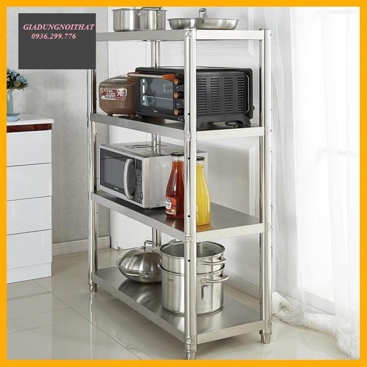 RE0144 Kệ bếp inox 4 tầng 100x60x35cm - Kệ inox 4 tầng