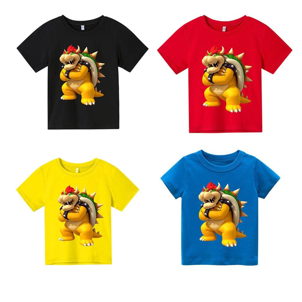 Áo thun trẻ em rùa Super mario Có size người lớn, King Cotton