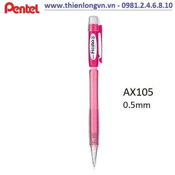 Bút chì kim 0.5mm Pentel Fiesta AX105 màu hồng