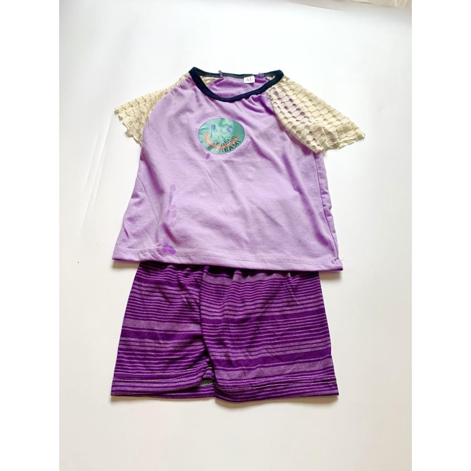 Bộ cộc tay hàng Quảng Châu cho bé FUHA, set quần áo hè chất liệu cotton bé 10kg đến 18kg
