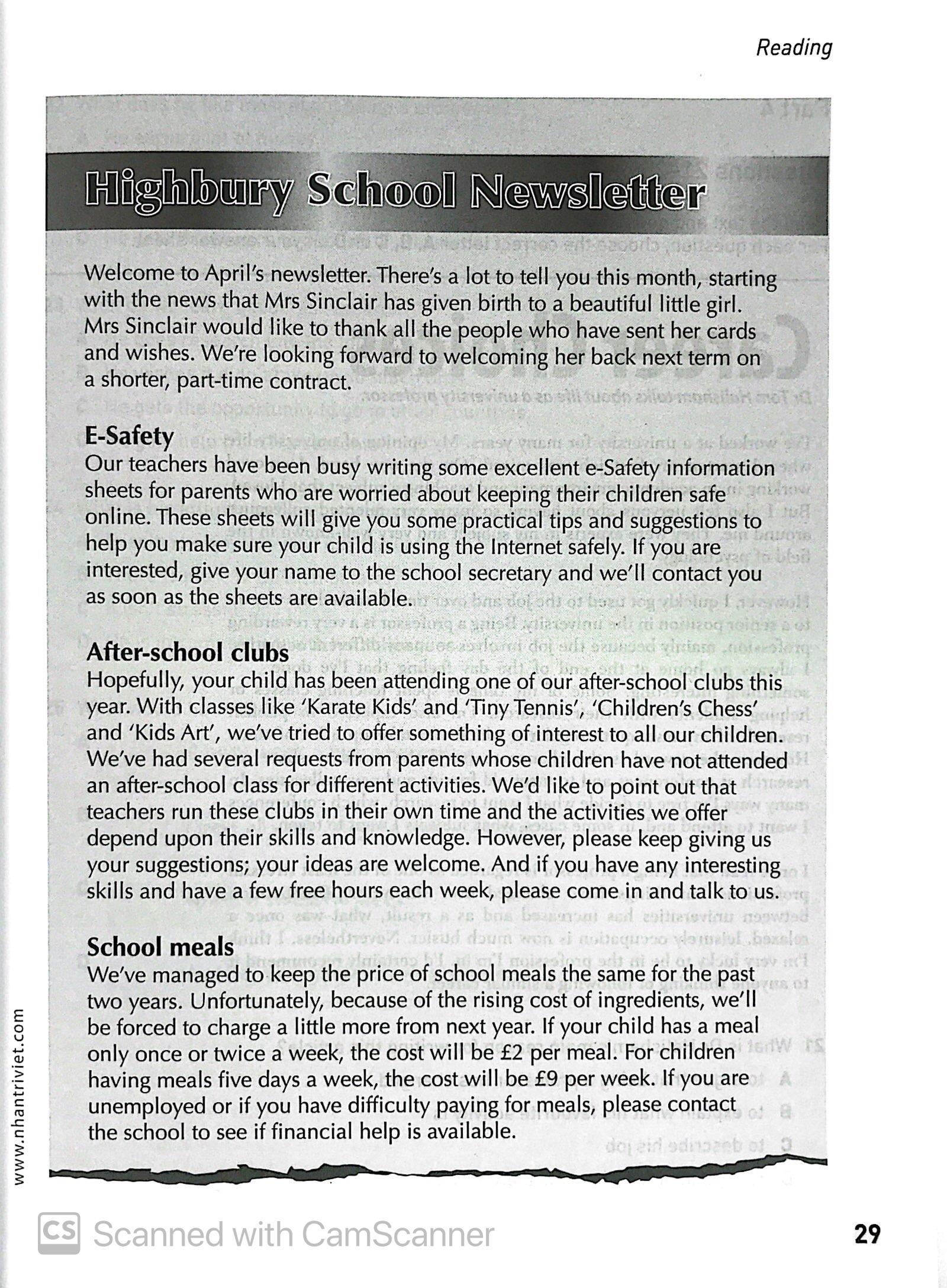 Sách Collins Cambridge EnglishPreliminary - Kèm CD - ảnh 7