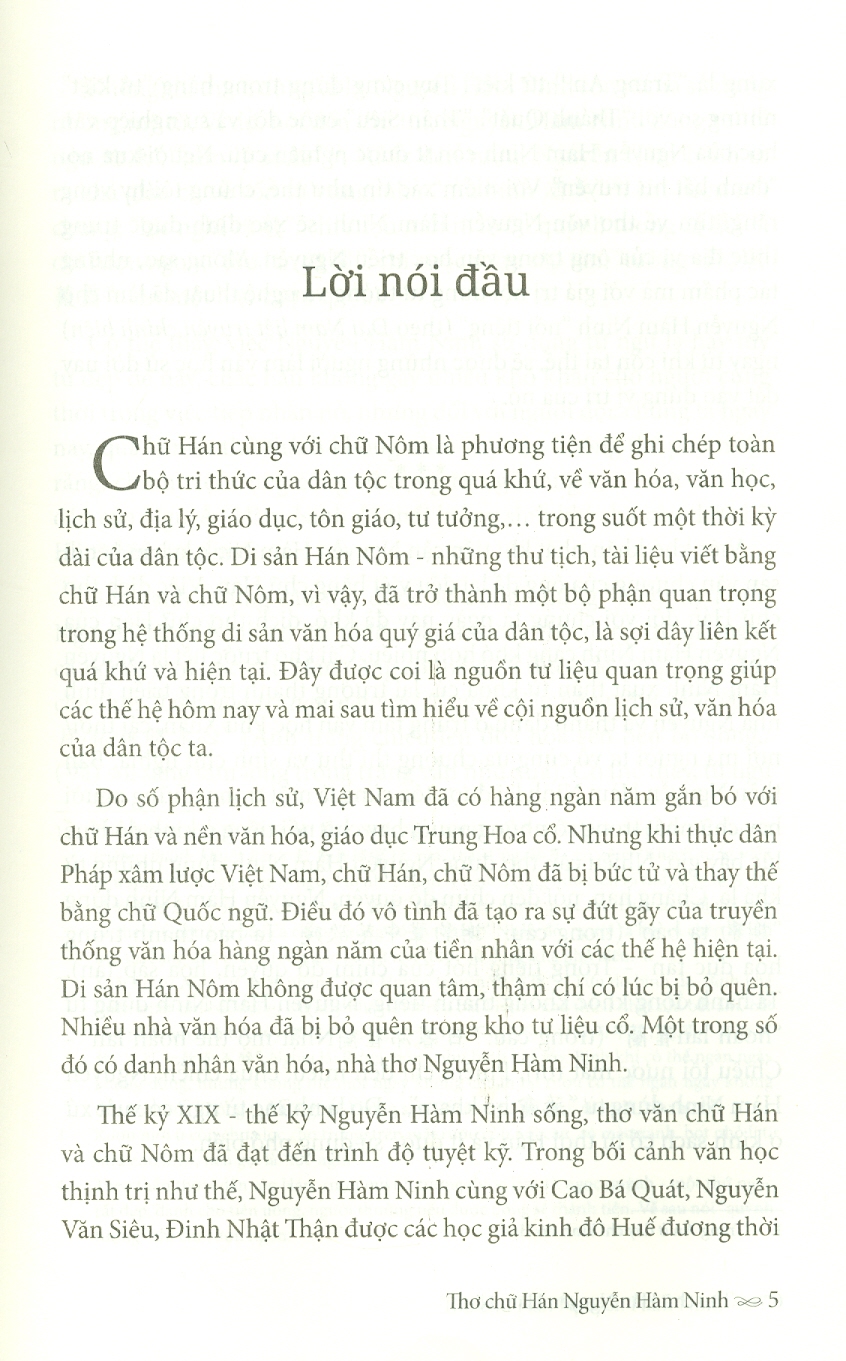 Thơ chữ Hán Nguyễn Hàm Ninh