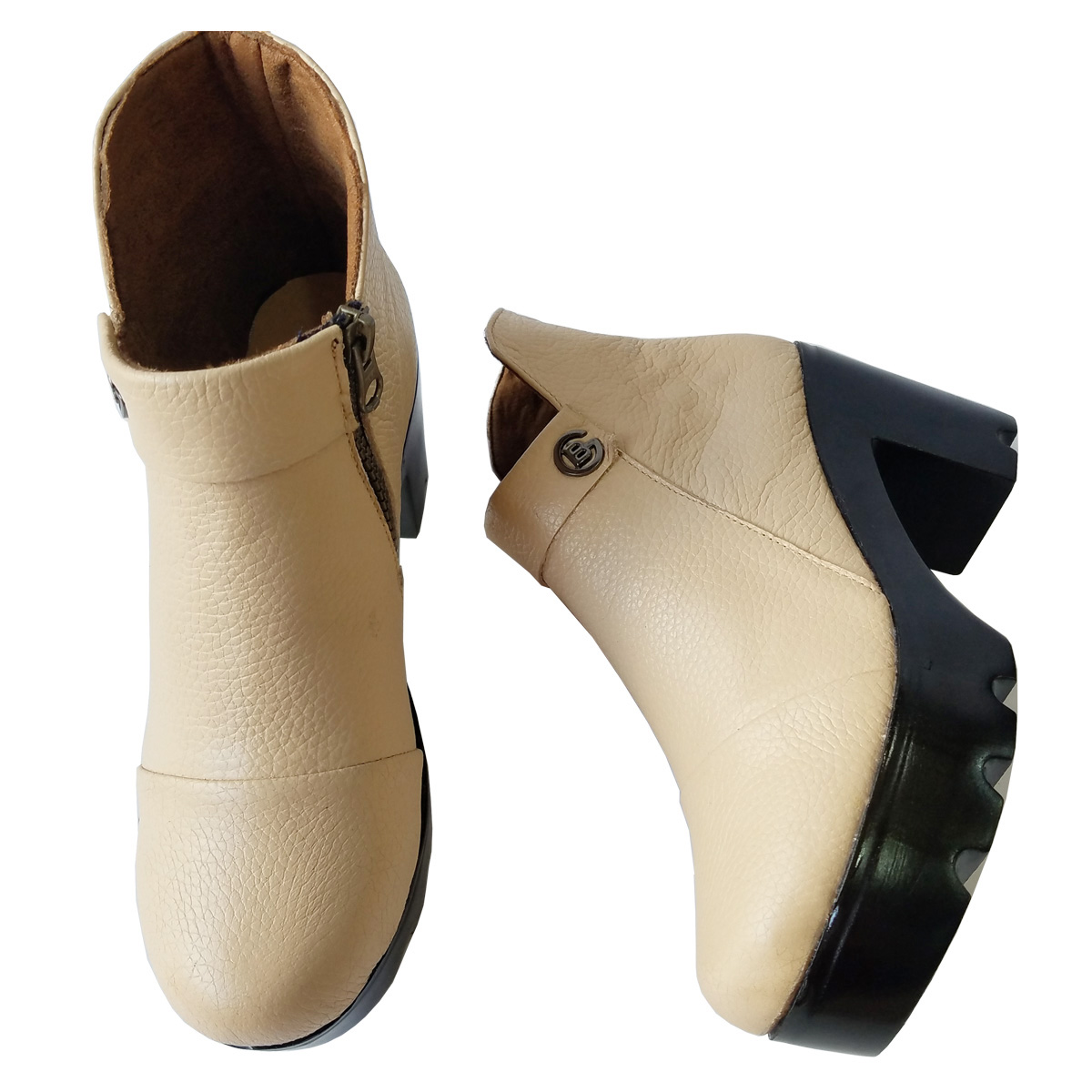 Giày Boot Nữ Da Bò BIGGBEN Cao 7 phân BON3