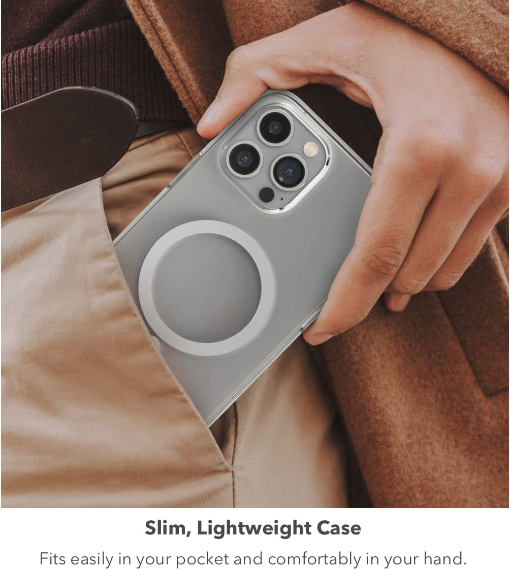 Ốp lưng kháng khuẩn chống sốc hỗ trợ sạc Maqsafe cho iPhone 14 Pro Max (6.7 inch) hiệu ZAGG Gear4 Crystal Clear Case (siêu mỏng 1.5mm, kháng khuẩn cho tay, chống sốc độ cao 4m, vật liệu tái chế thân thiện với môi trường) - hàng nhập khẩu