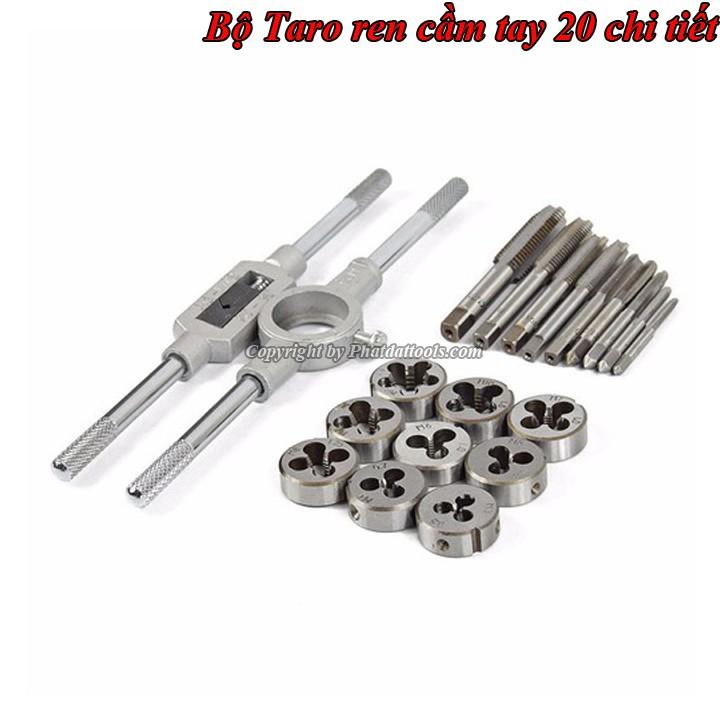 Bộ Taro ren 20 chi tiết cao cấp-Bộ Taro tạo ren 20 chi tiết M3-M12