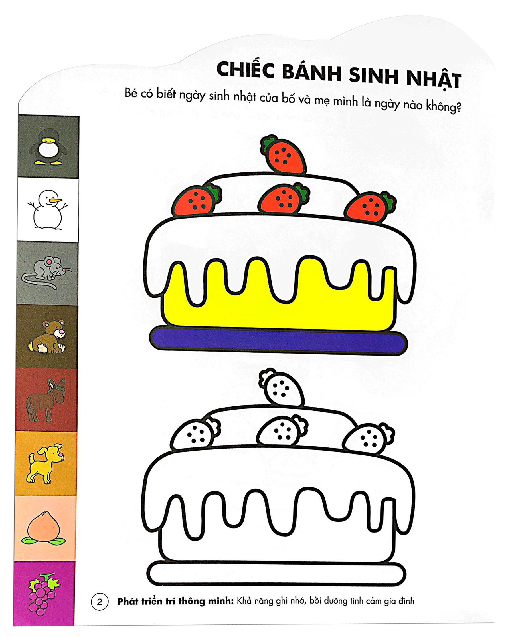 Sách Tô Màu Thông Minh Đầu Tiên Của Bé - Người Tuyết Đáng Yêu (3 - 4 Tuổi)