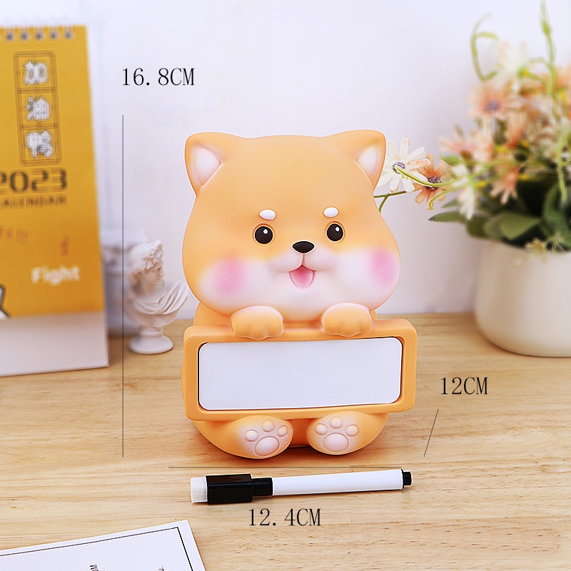 Ống Tiết Kiệm Chó Corgi Bảng Ghi Chú Trang Trí Quà Tặng_ Hàng Chính Hãng