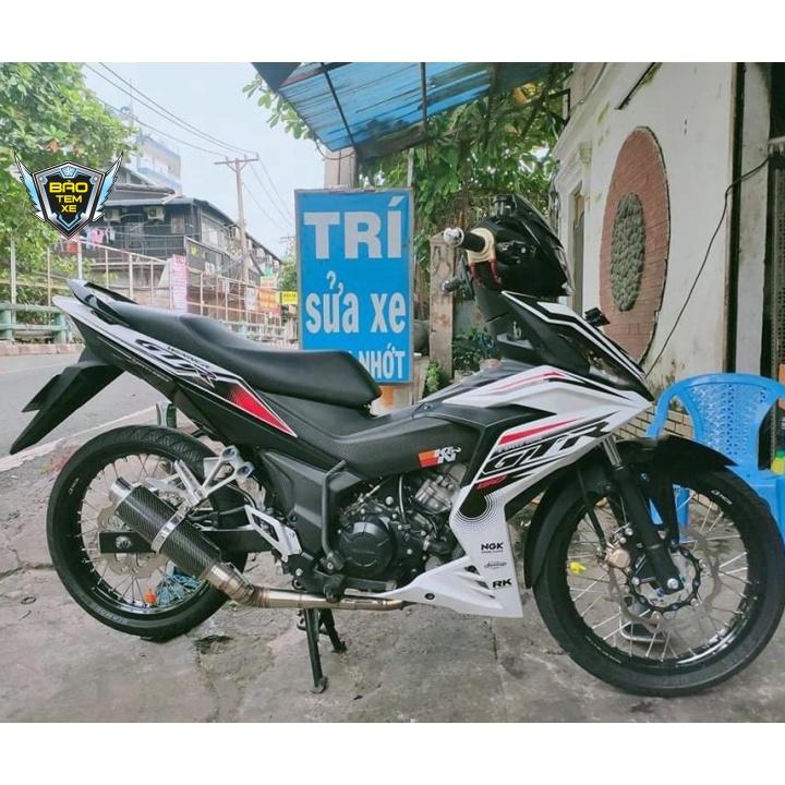 Tem rời dán xe winner 150 GTR trắng đỏ đen