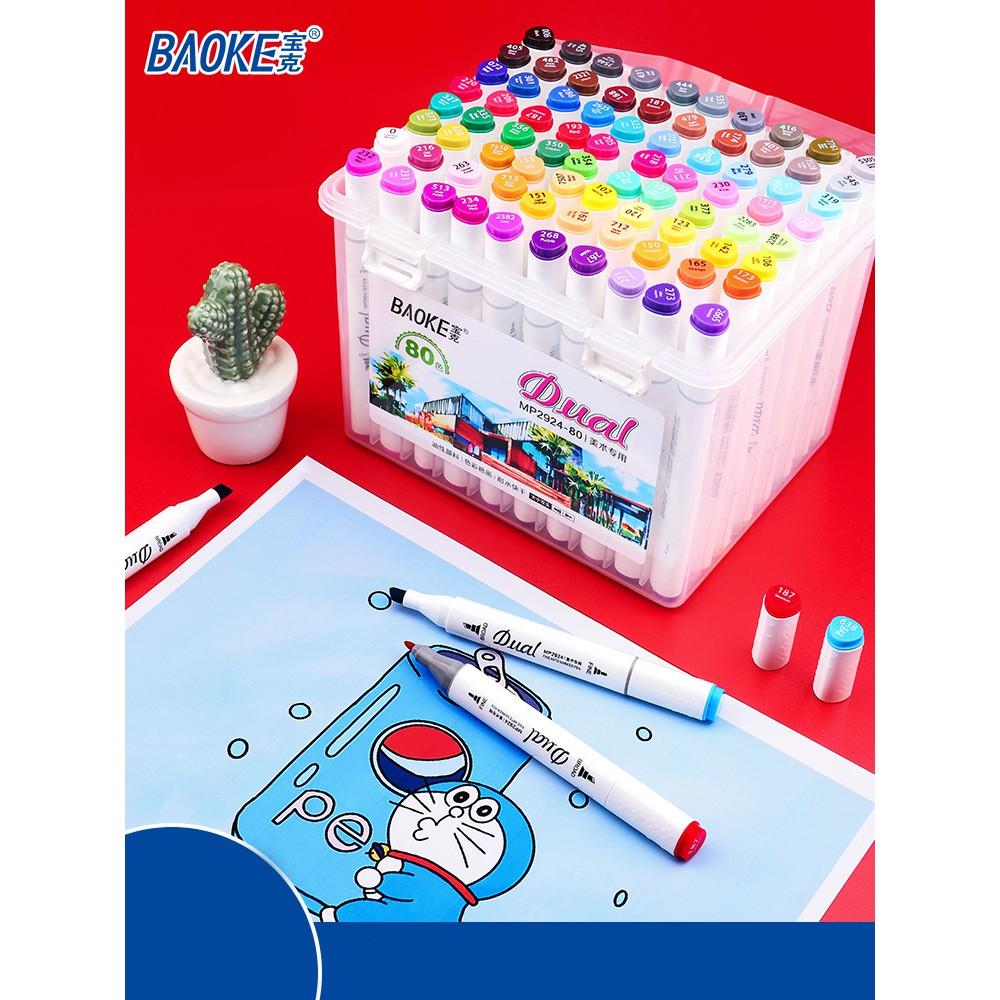 Bút MARKER BAOKE Nhiều Màu 2 Đầu -BAOKE/MP2924