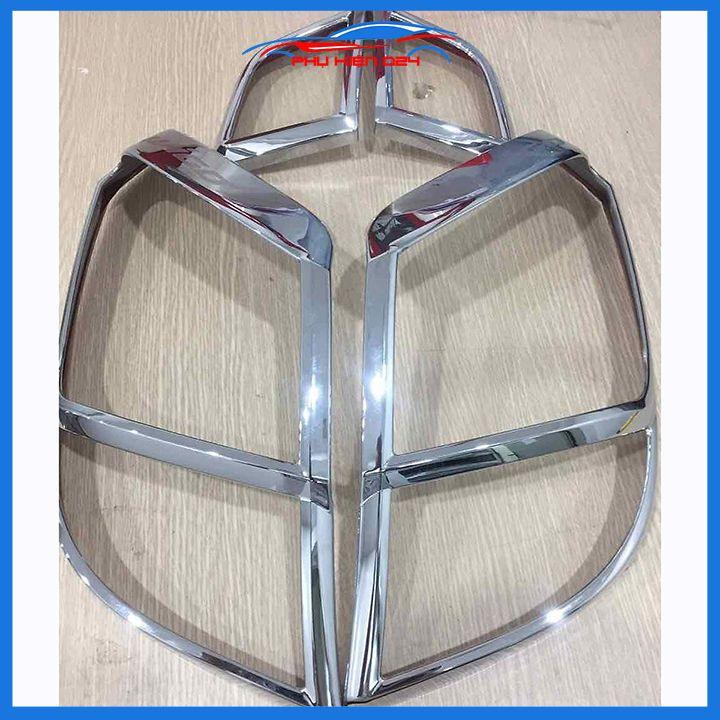 Ốp viền đèn pha hậu mạ crom Toyota Wigo chống trầy trang trí bảo vệ xe