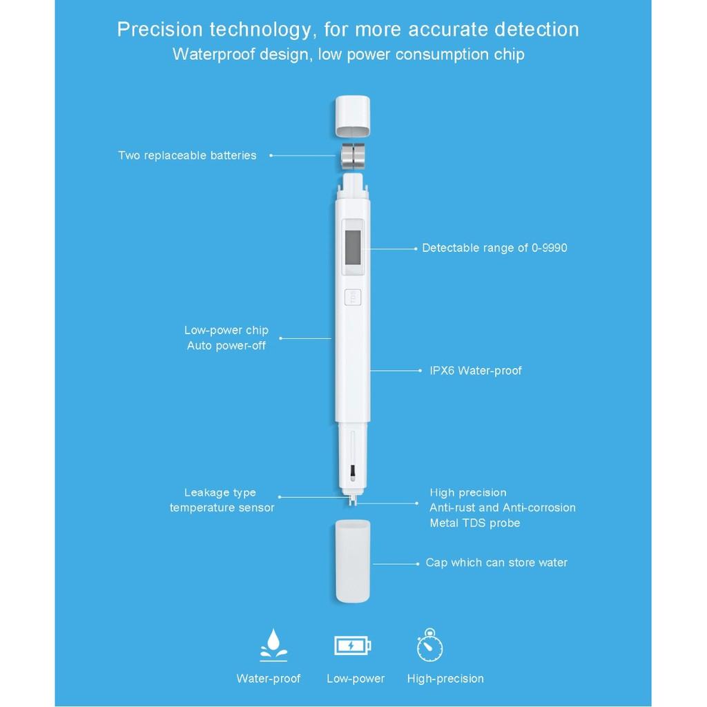 Bút thử nước Xiaomi TDS kiểm tra chất lượng đo độ đục đo nồng độ dung dịch thủy canh