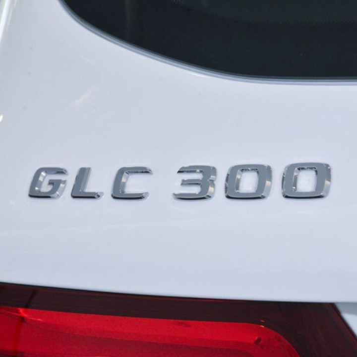 Decal tem chữ GLC300 dán đuôi xe ô tô Nhựa ABS