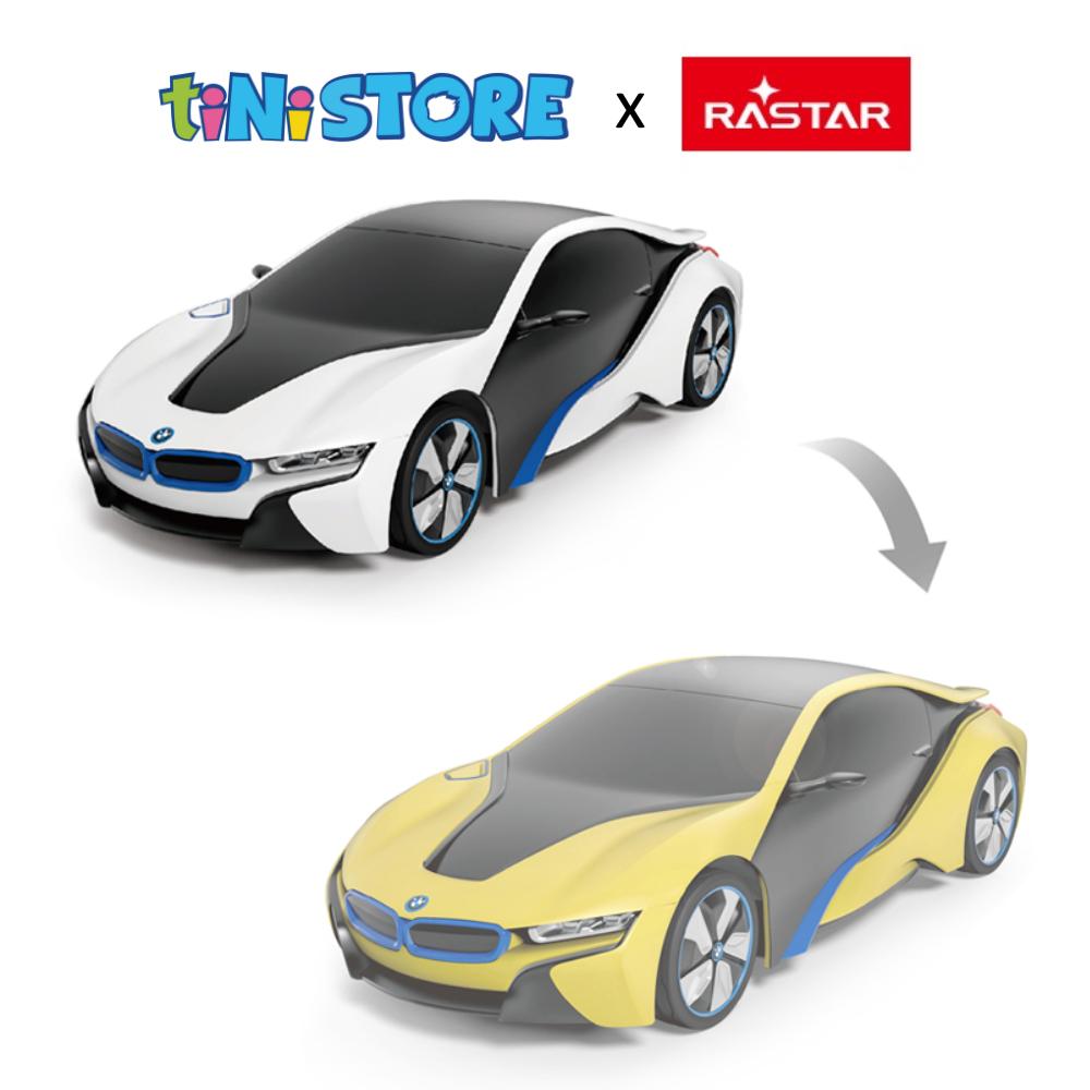 tiNiStore-Đồ chơi xe điều khiển đổi màu 1:24 BMW i8 Rastar 48400-4