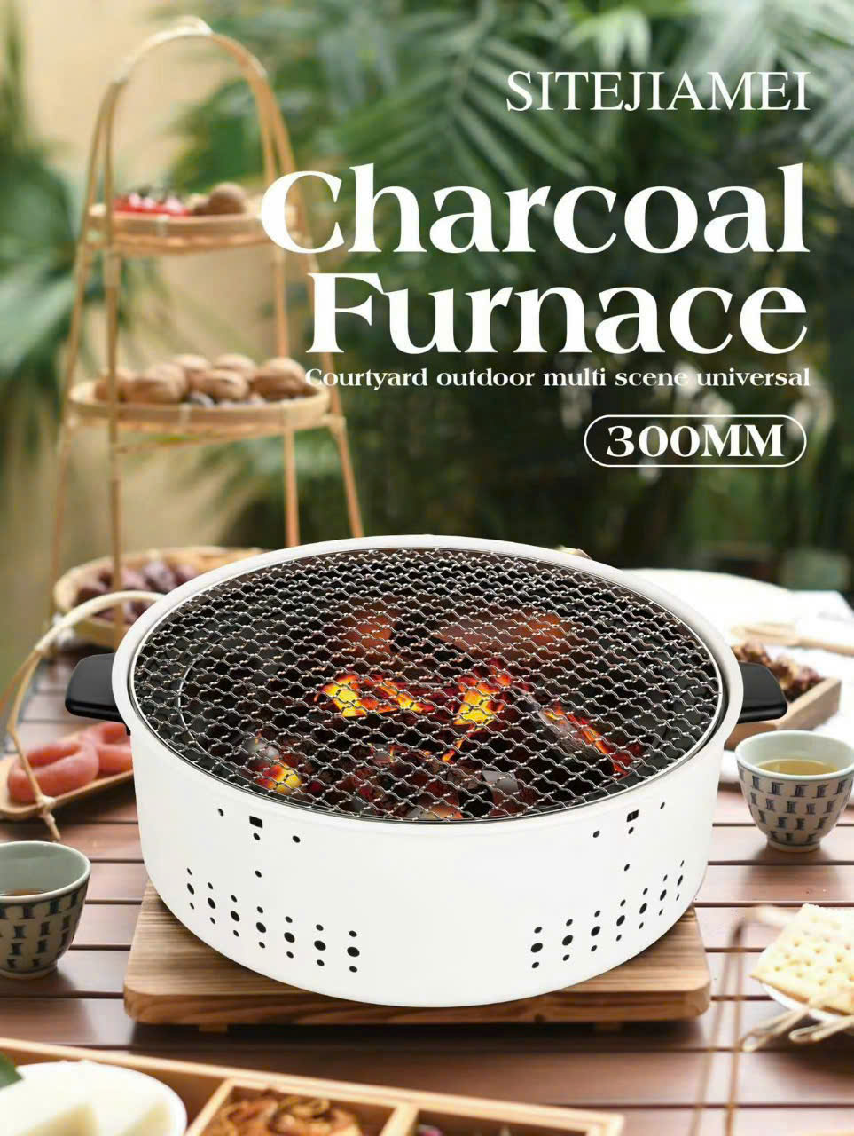 [KoSuyTu] Bếp Nướng Than Hoa Không Khói Tròn – Tiện Lợi, Gọn Gàng, Chuẩn Vị BBQ