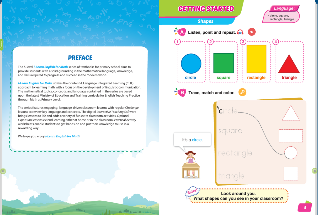 I-Learn Smart Start English for Math 1 Sách mềm sách học sinh