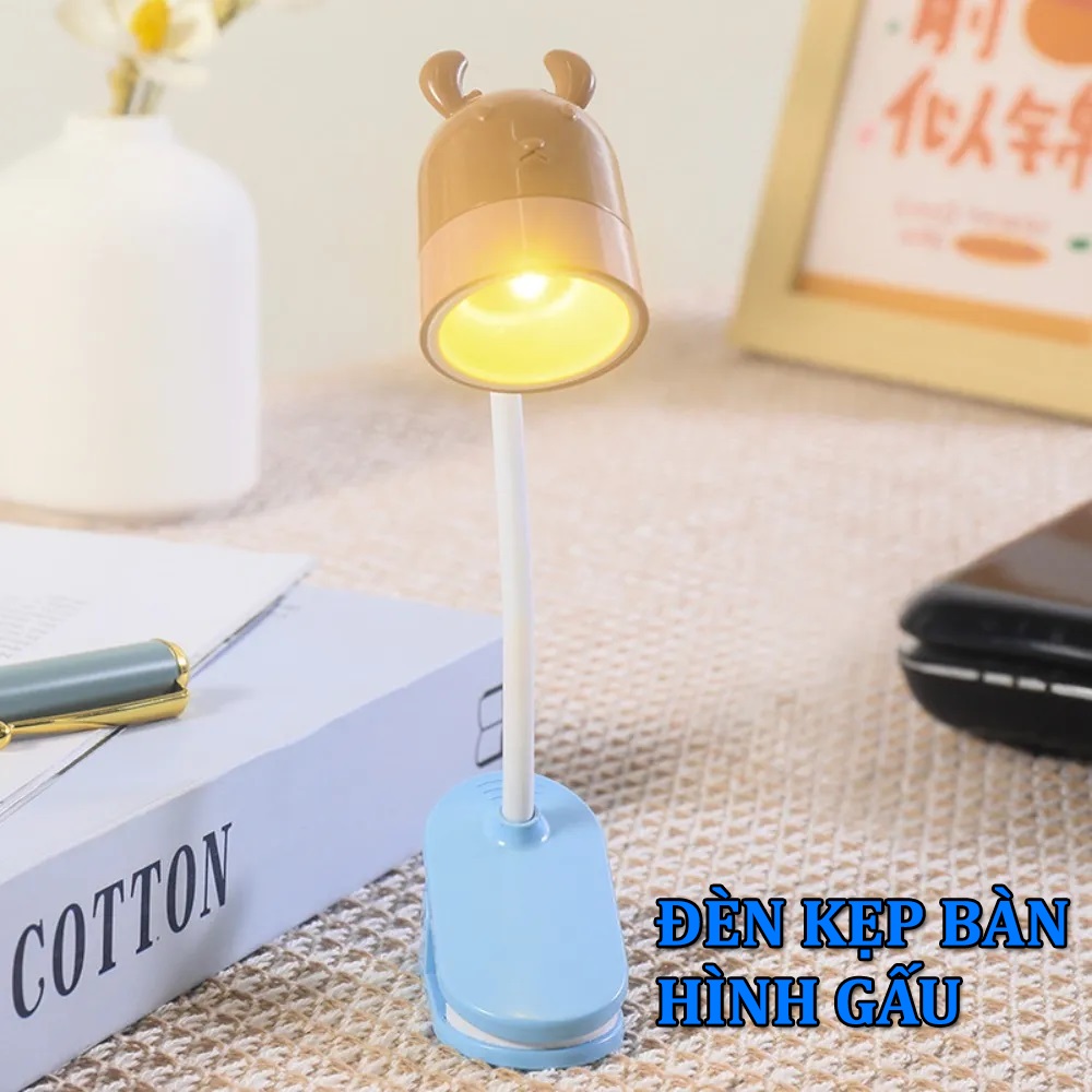 ĐÈN KẸP BÀN HÌNH GẤU 1 LED KD200 - HN