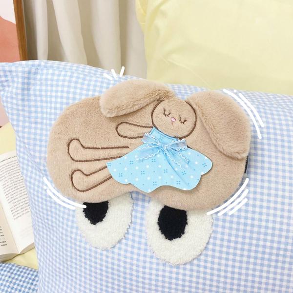 Bịt Mắt Ngủ - Thỏ Mặc Đầm Có Túi Nước 3m - ZooZoo 018025 - Màu Kem