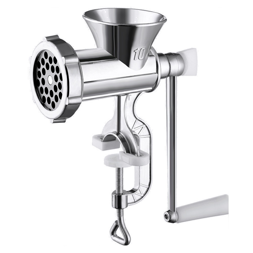 Máy Xay Thịt Bằng Tay Đế Kẹp Bàn - Cối Xay Thịt Quay Tay Đa Năng Không Gỉ, Nhỏ Gọn, Tiện Dụng