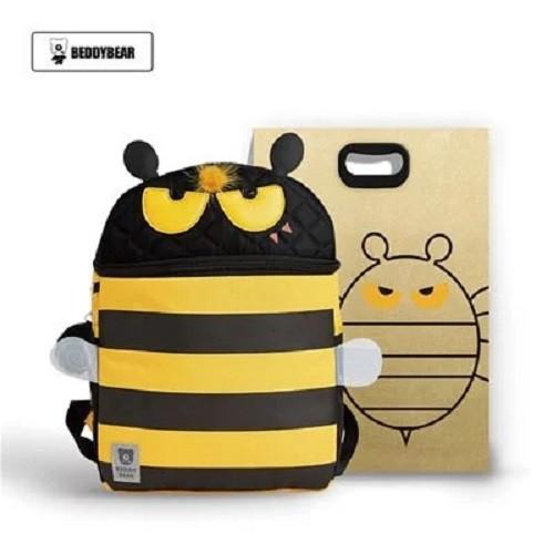 Balo Cho Bé 4 tuổi Beddybear dòng Cute Bag dành cho Bé Học Mầm non Mẫu giáo - họa tiết Ong Vàng Chống gù lưng - sản phẩm chính hãng bảo hành 2 năm