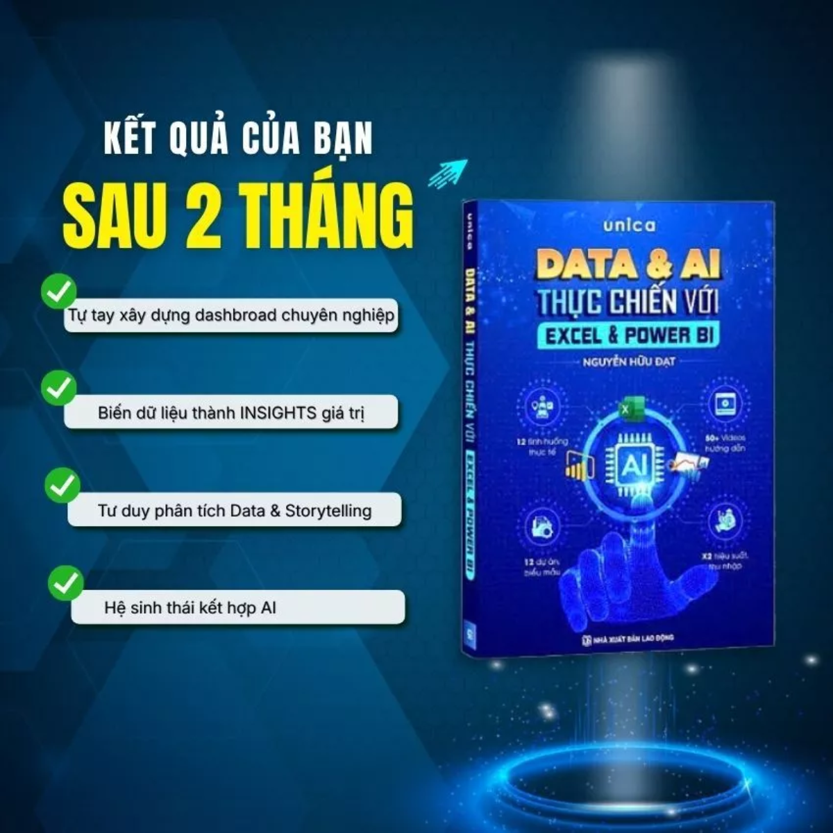 Sách - Data Và AI Thực Chiến Với Excel Và Power BI - Nguyễn Hữu Đạt