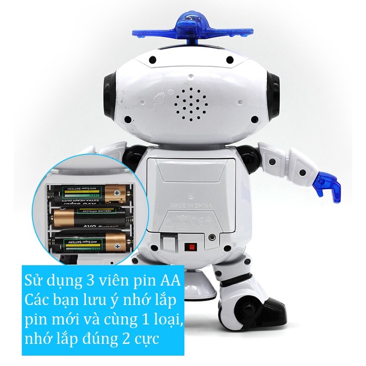 Đồ Chơi Robot vũ trụ có đèn led và biết nhảy theo điệu nhạc