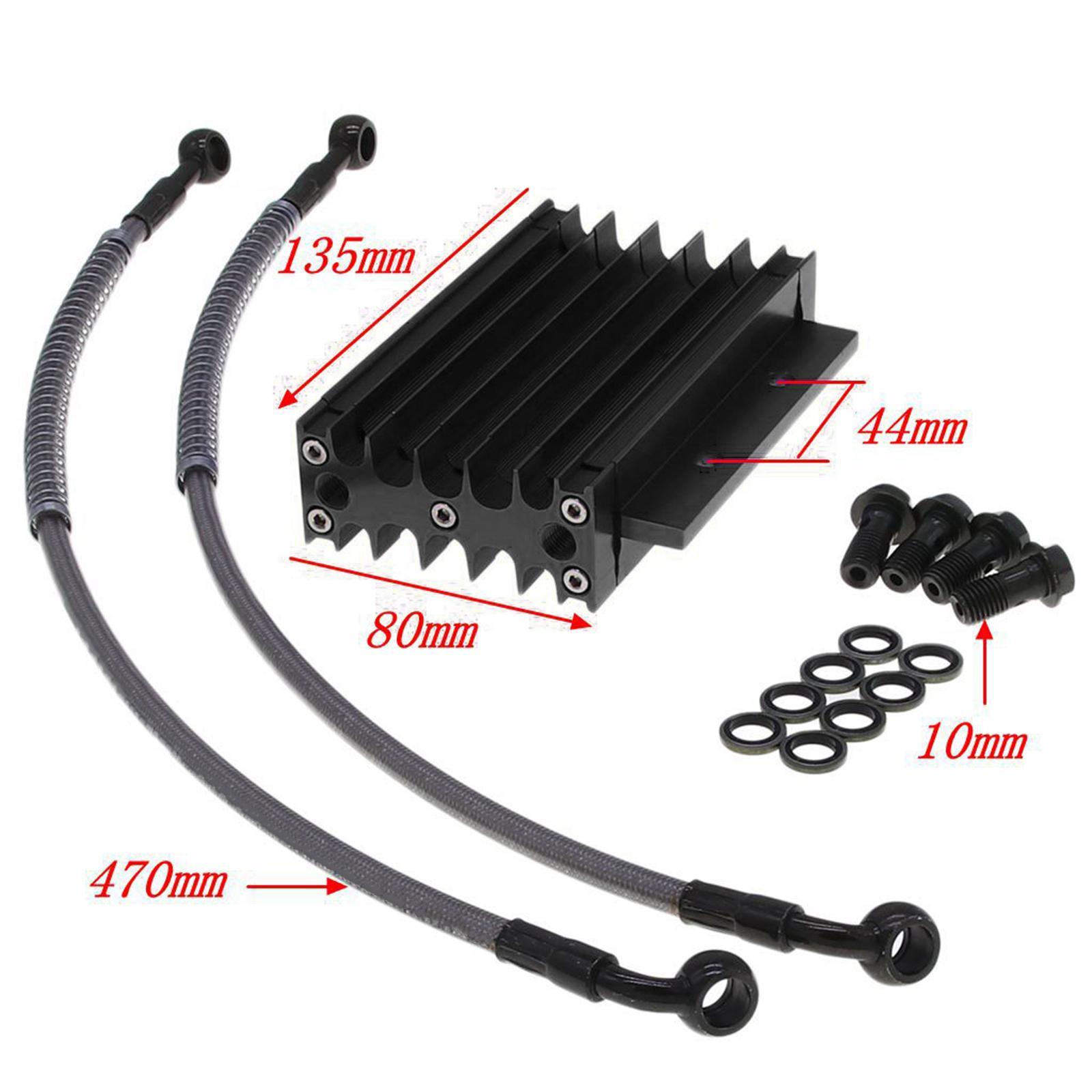 Oil Cooler, Aluminum Oil Cooler Radiator for Monkey 125cc 140cc Professional