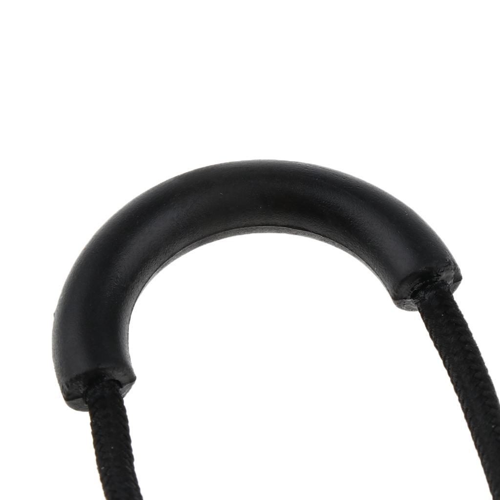 2-4pack 10 Pcs Plastic U Shape Zip Puller Strong Zipper Pull Cord Black