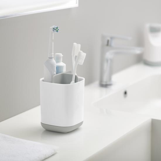 Joseph Joseph - Hộp đựng bàn chải đánh răng cao cấp EasyStore Toothbrush Caddy Grey 705096