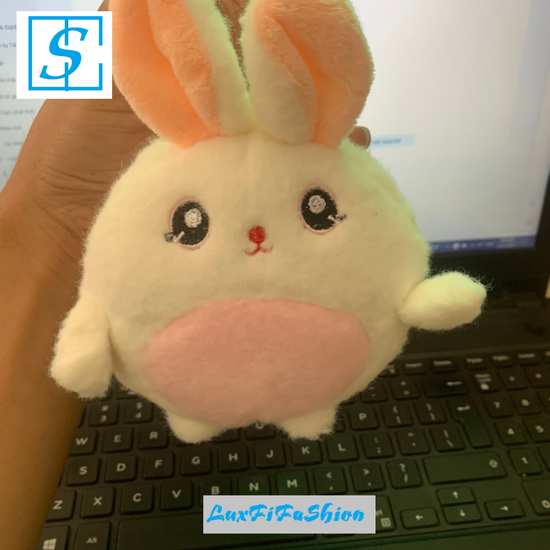 Móc Khóa thỏ béo siêu cute,móc khóa cài túi siêu đáng yêu MÃ: FSR836