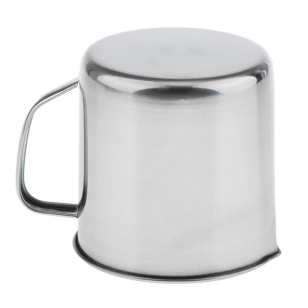 2PCS Stainless Steel Kitchen Liquid Measuring Scale Cup Jug Beaker