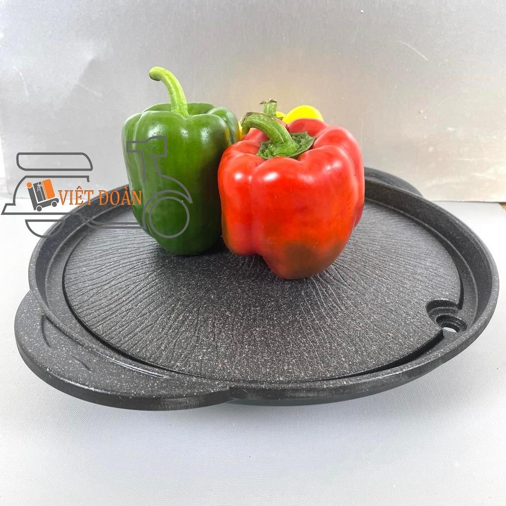 CHẢO BÍT TẾT, BÒ NÉ, VĨ NƯỚNG BBQ - VÂN ĐÁ HOA CƯƠNG CHỐNG DÍNH . Xuất xứ HÀN QUỐC , an toàn tuyệt đối cho sức khoẻ
