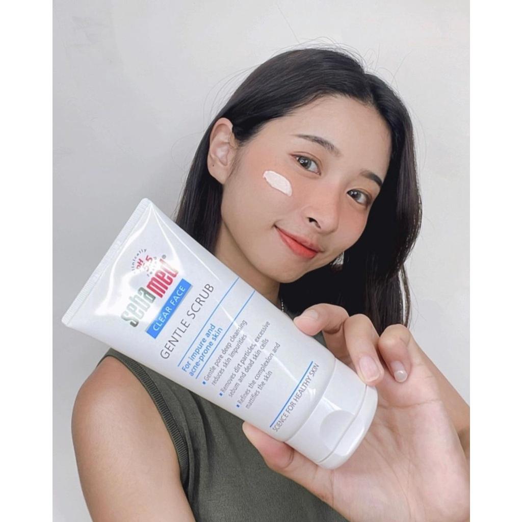Kem tẩy tế bào chết làm sạch sâu Sebamed pH 5.5 - Sebamed Clear Face Gentle Scrub 150ml
