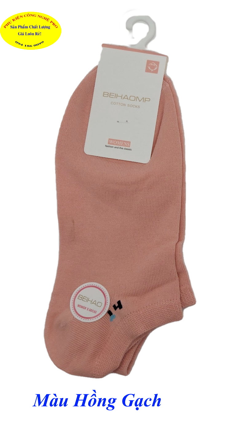 Tất Vớ nữ Kiểu cổ ngắn Beihaomp Cotton Socks Womens In hình bất kỳ Chất liệu cotton co giãn, Mềm mại, Bảo vệ đôi chân