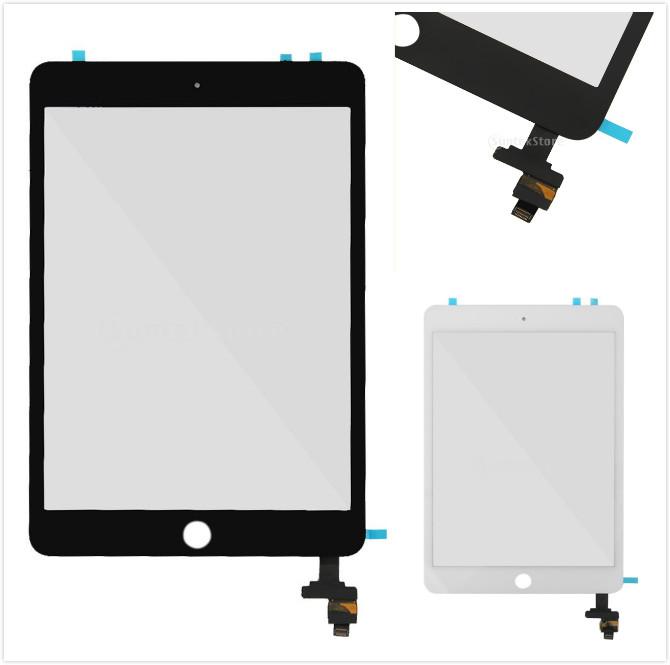 Glass Touch Screen Digitizer Suitable For 3 + Clip Of Ic Black Cable