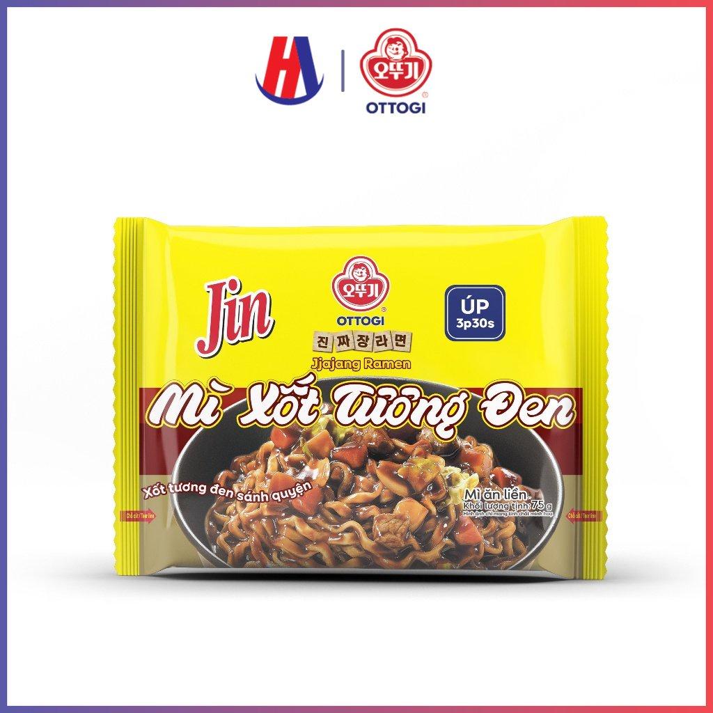 Mì Ăn Liền Trộn Xốt Tương Đen Ottogi 75g