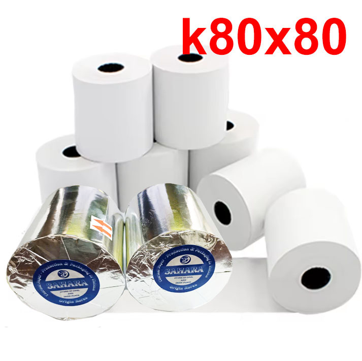 Giấy in hoá đơn tính tiền k80mm, phù hợp với tất cả máy in nhiệt hoá đơn  [hàng loại 1] ( hàng nhập khẩu)