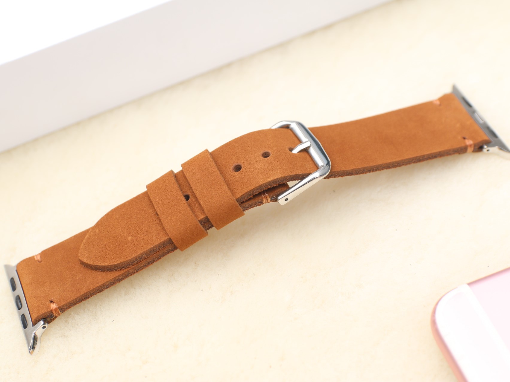 Dây Đeo Thay Thế Dành Cho Apple Watch 1,2,3,4,5,6, SE - Da dò sáp Handmade