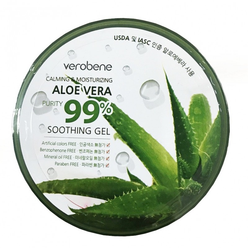 Kem dưỡng da lô hội đa chức năng ALOE VEROBENE Hàn quốc 300ml/Hộp- Hàng Chính Hãng