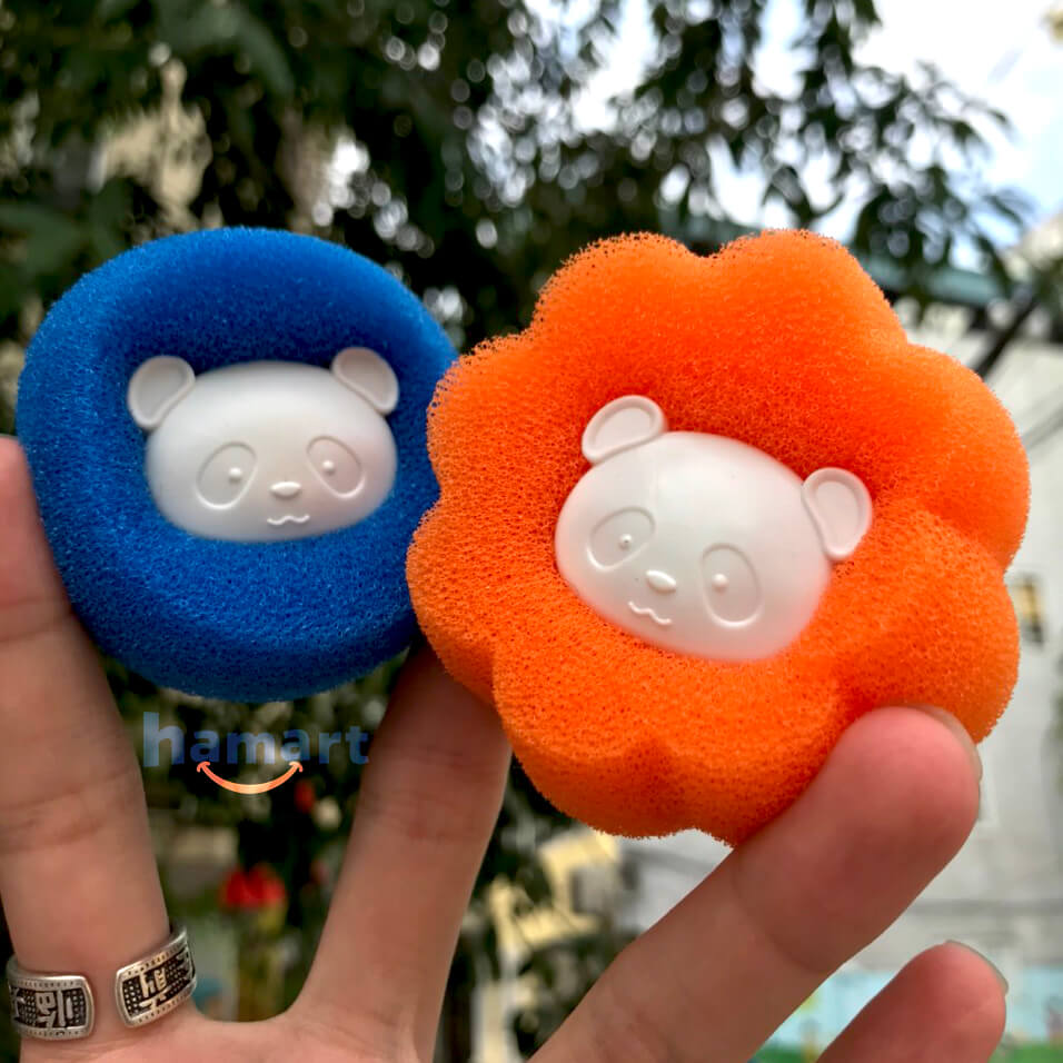 SET 2 Bóng Giặt Quần Áo Hút Lông PET Thú Cưng Banh Chống Nhăn Đồ PU Dính Tóc Hiệu Quả
