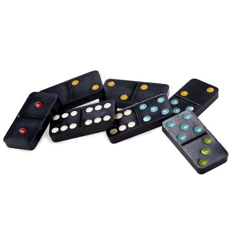 Cờ Domino Fataco 2.5cmx5cm có hộp nhựa đựng quân cờ lớn sơn màu rõ nét