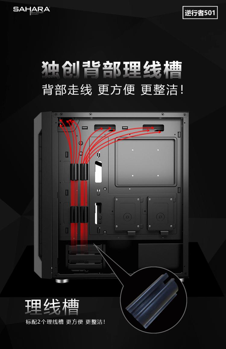 VỎ MÁY TÍNH , THÙNG CASE MÁY TÍNH SAHARA 501,M-ATX,ATX,MICRO ATX Mặt hông giả kính - Hàng nhập khẩu