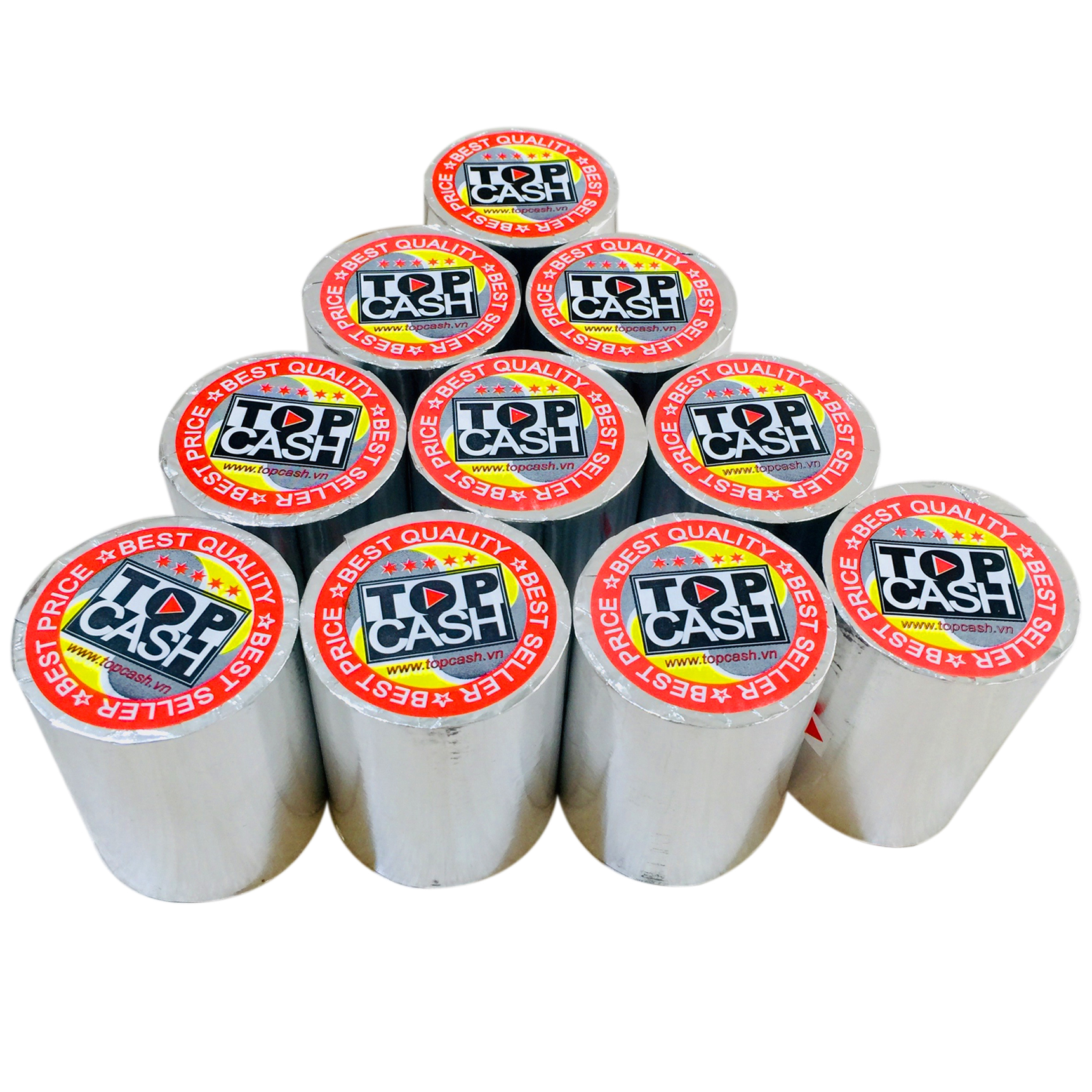 10 cuộn giấy nhiệt in bill, in hóa đơn TOPCASH K80mm phi 45mm dùng cho máy in nhiệt in hóa đơn, máy tính tiền - Hàng chính hãng