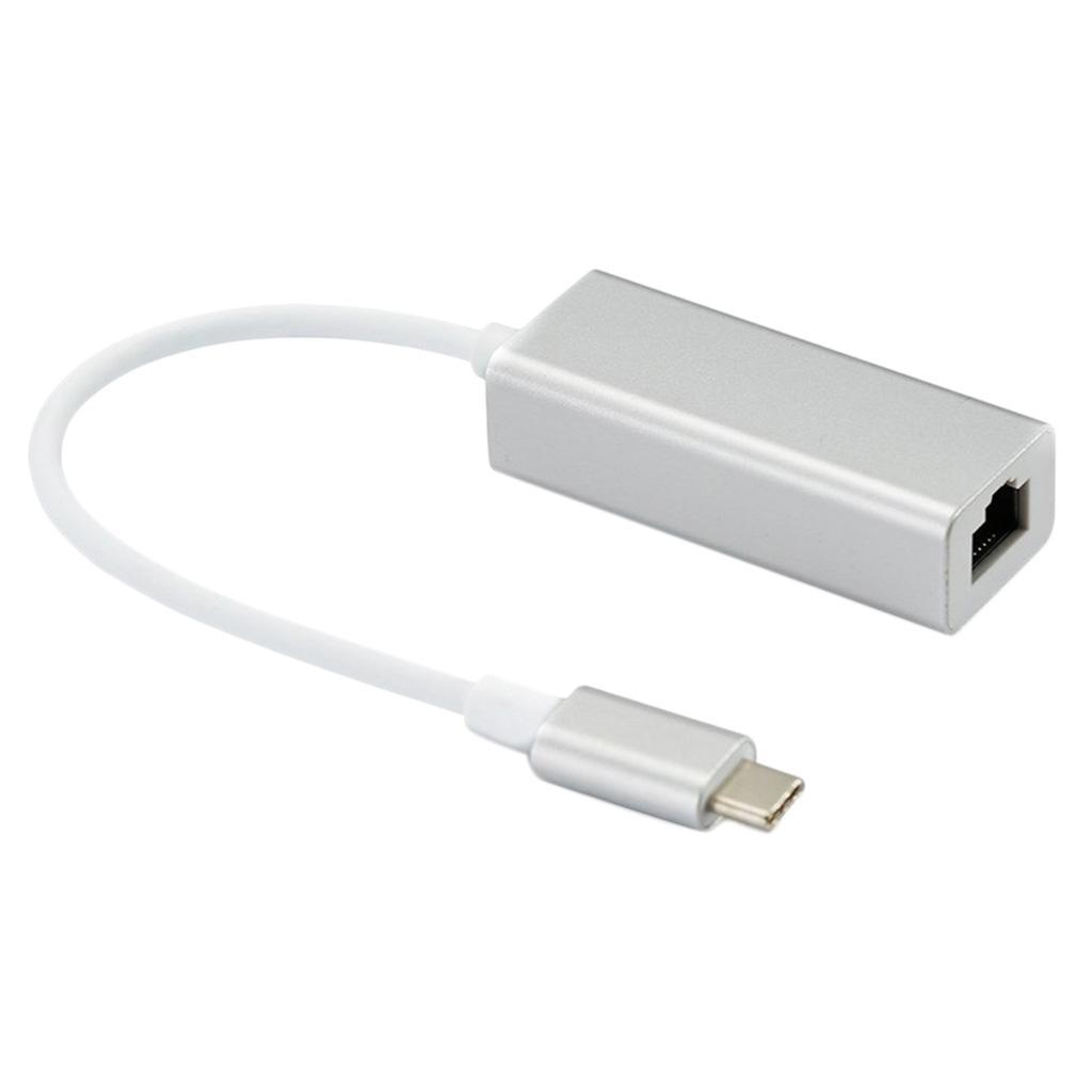 USB 2.0 Connector USB Type C to 100Mbps Gigabit LAN  Port Hub Adapter