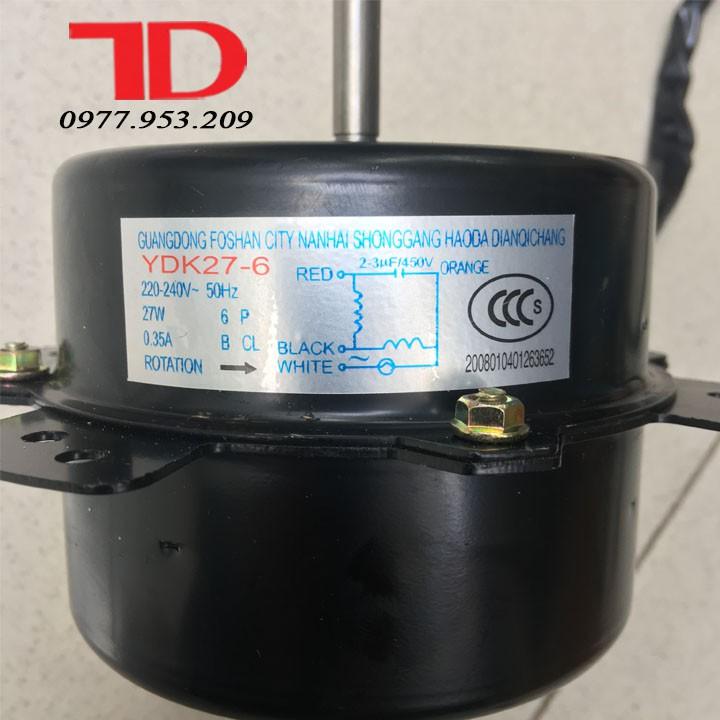 Mô tơ quạt dàn nóng 1HP đến 1.5HP 27W 3 dây ngược chiều