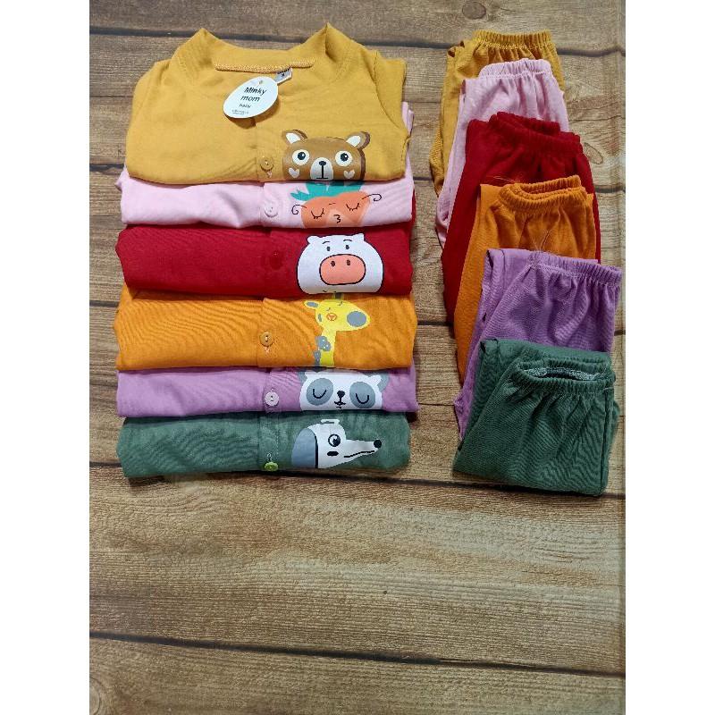 Bộ cotton len in hình thú