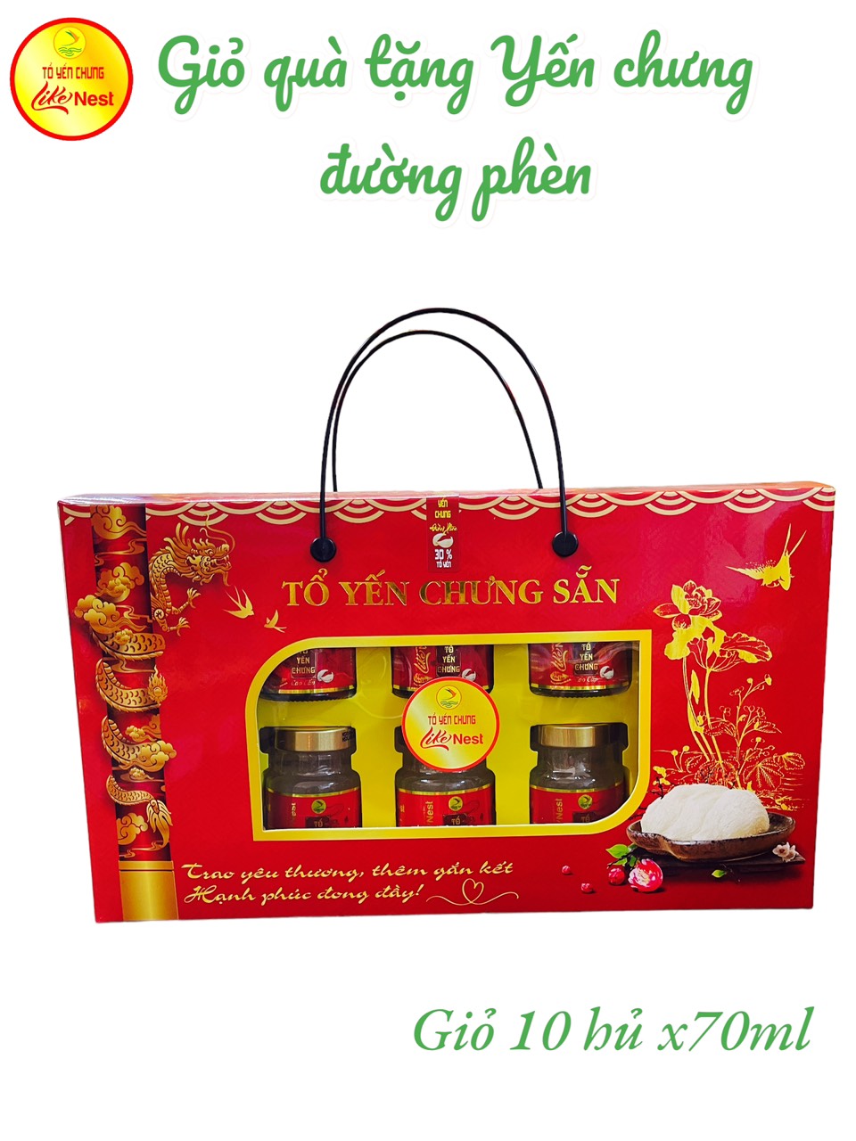 Yến Chưng Đường Phèn 30% Yến Like Nest