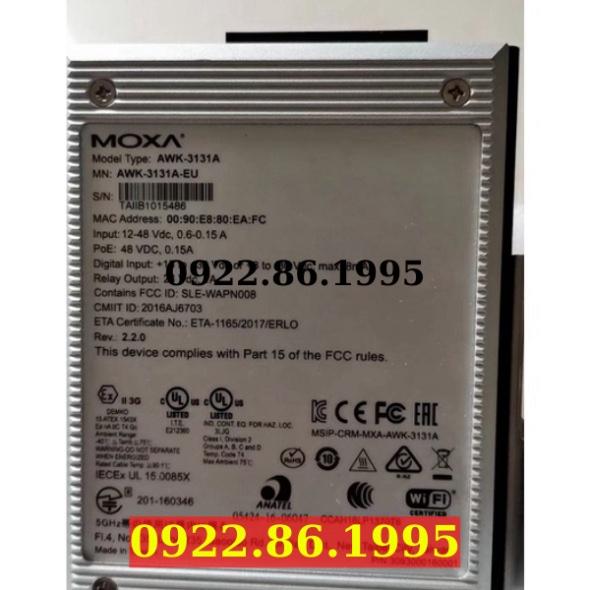 -LiênHệ- Bộ Chuyển Đổi - Máy Chủ Moxa AWK-3131A-EU - AWK-3131A-EU-T Không Dây xuất hóa đơn